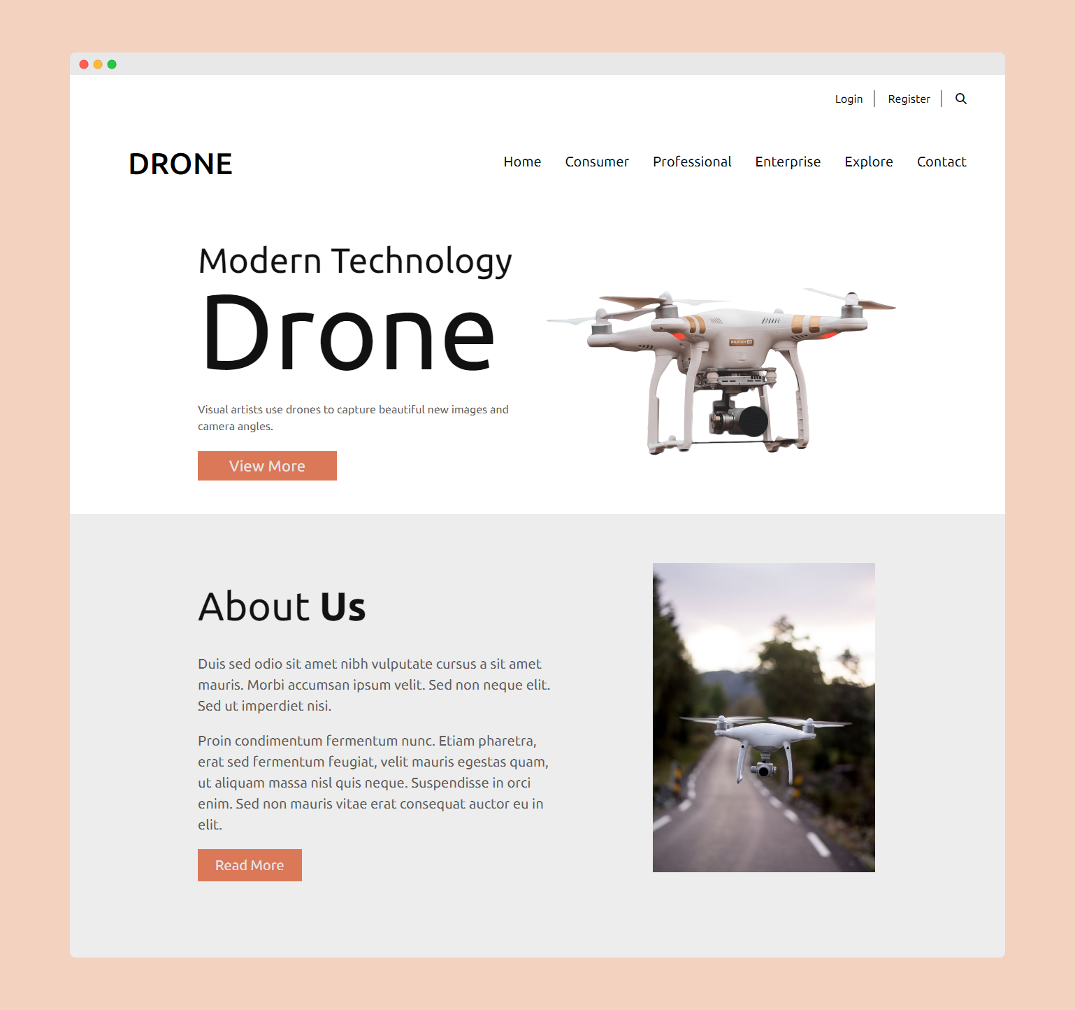 Drone Landing Page